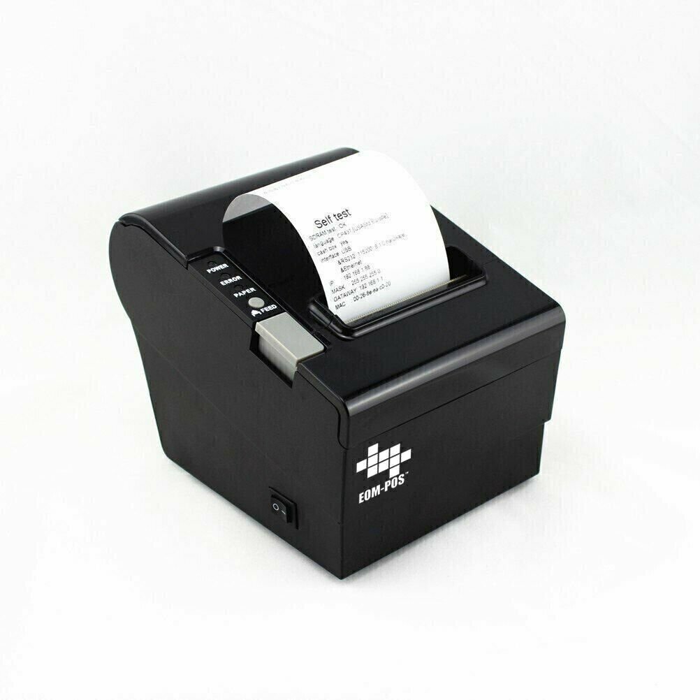 EOM-POS Thermal Receipt Printer - USB, Ethernet/LAN, & Serial Ports - Auto...