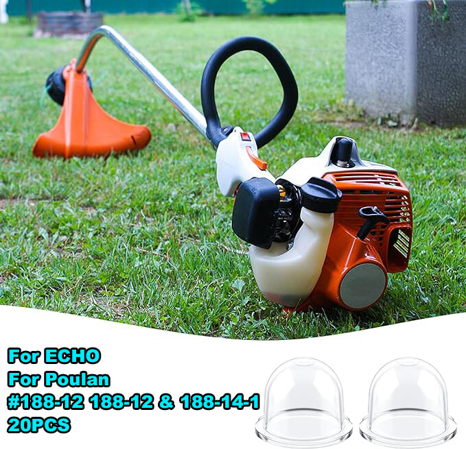 20XClear Fuel Pump Bulbs for Small Engine Weed Eater Chainsaw Blower Replacement