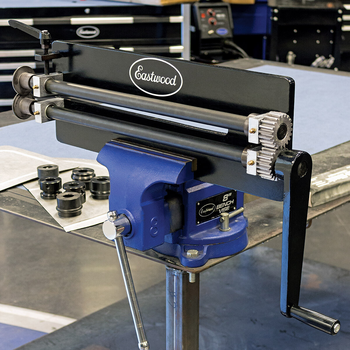 Eastwood 19 Inch Metal Forming Bead Roller and Power Drive System with Dies