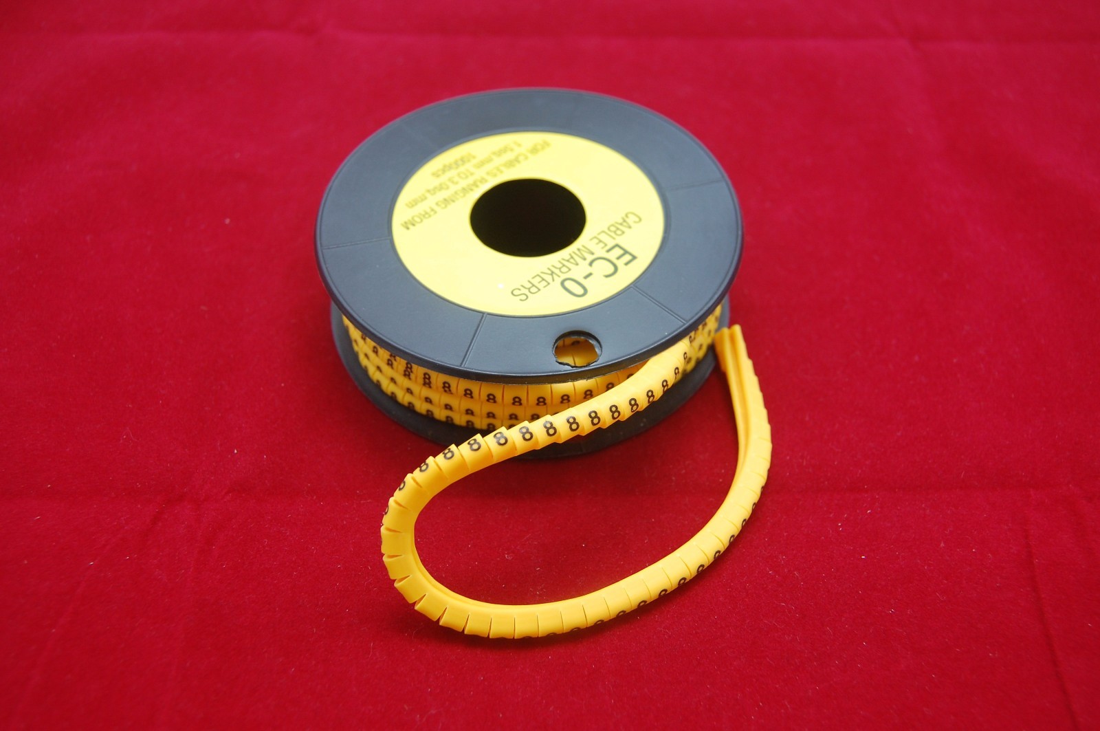 10000PCS For 1.5-3mm2 wire EC-0 Cable Markers Number 0-9 soft PVC 10 Rolls