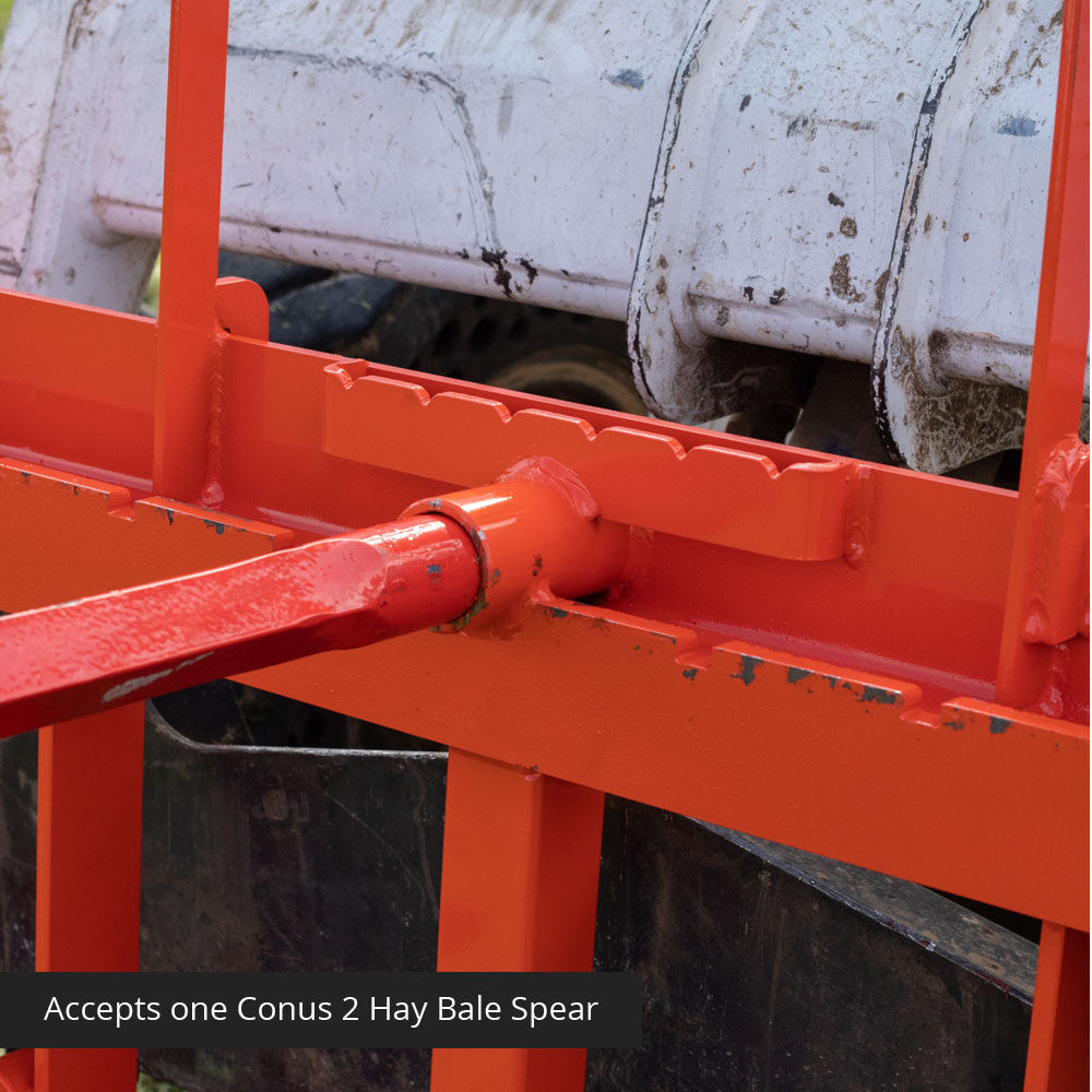 Titan UA USA Made Step-Through Hay Frame Attachment, 43in Spear