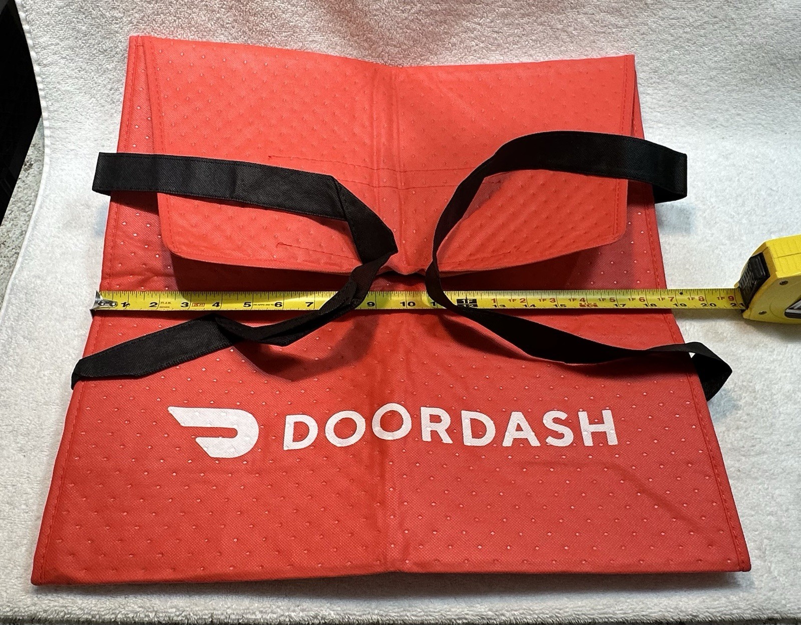 Lot of 4 ~ DOORDASH ~ Large 19x19x5 Insulated Pizza Delivery Bag / Tote ~