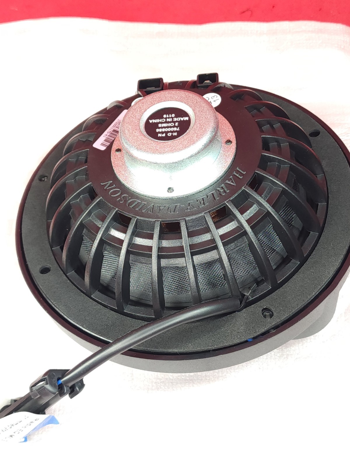 2 x OEM Harley-Davidson 6.5" Boom Audio Stage 2 Speakers For Touring Bikes