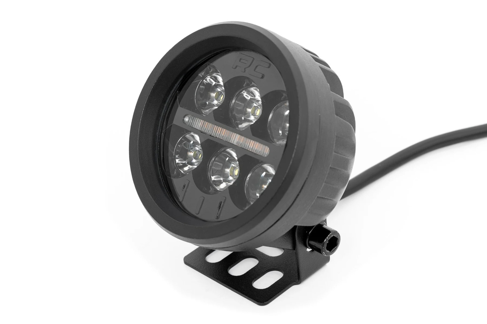 Rough Country 3.5" Black Series Round LED Lights | Amber DRL - 70900A