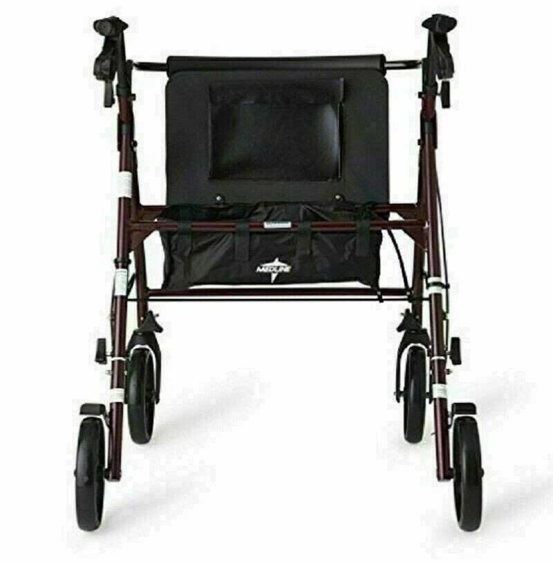 Rollator Walker 500 Pound Capacity Extra Wide Bariatric Heavy Duty Foldable New