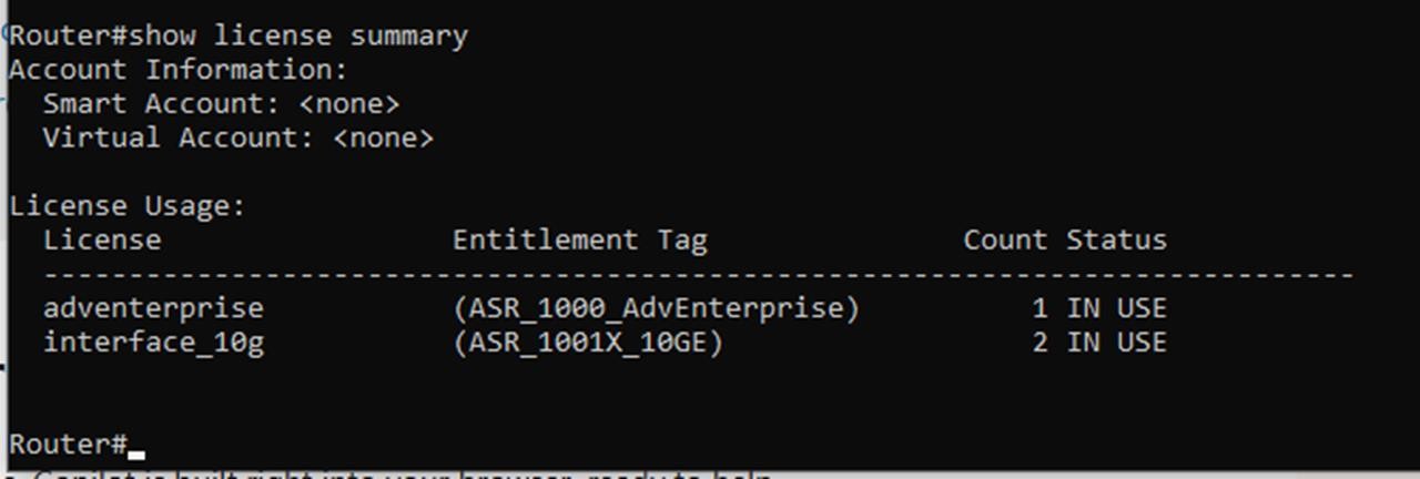 Cisco ASR1001-X Aggregation Services Router – LIC: ADVENTERPRISE