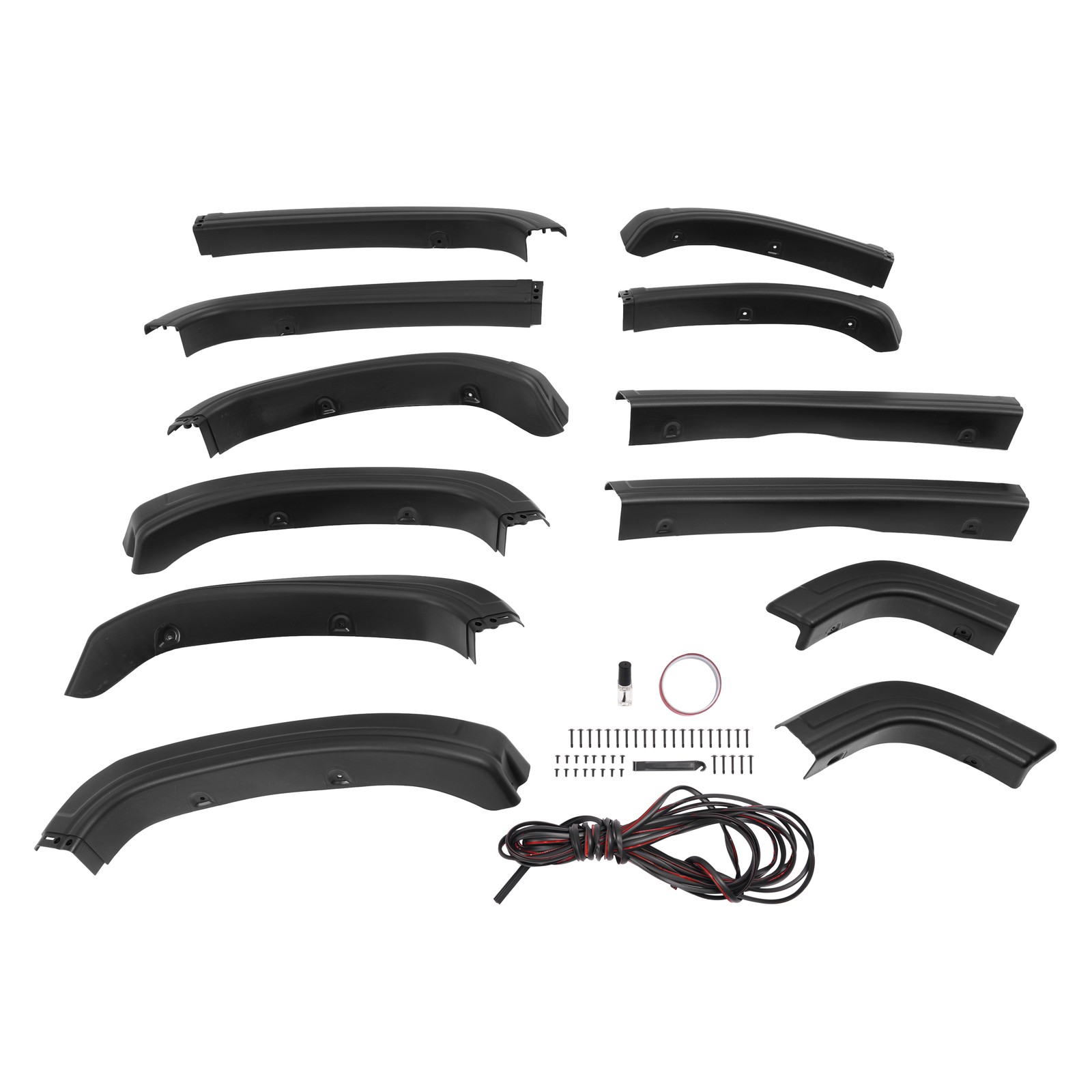 Fender Flare Kit For 2014-2015 GMC Sierra 1500 Textured Plastic Black
