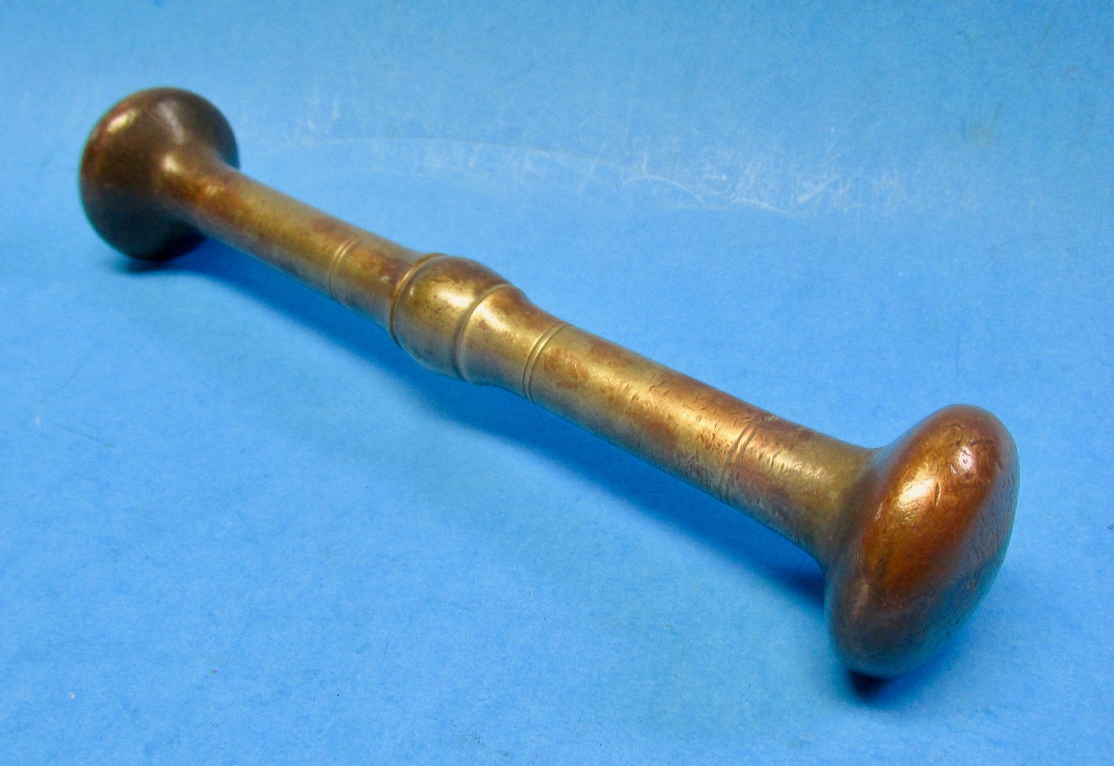 Antique Brass / Bronze Mortar Pestle Pharmacy Apothecary Heavy Solid 1 lb 15 oz