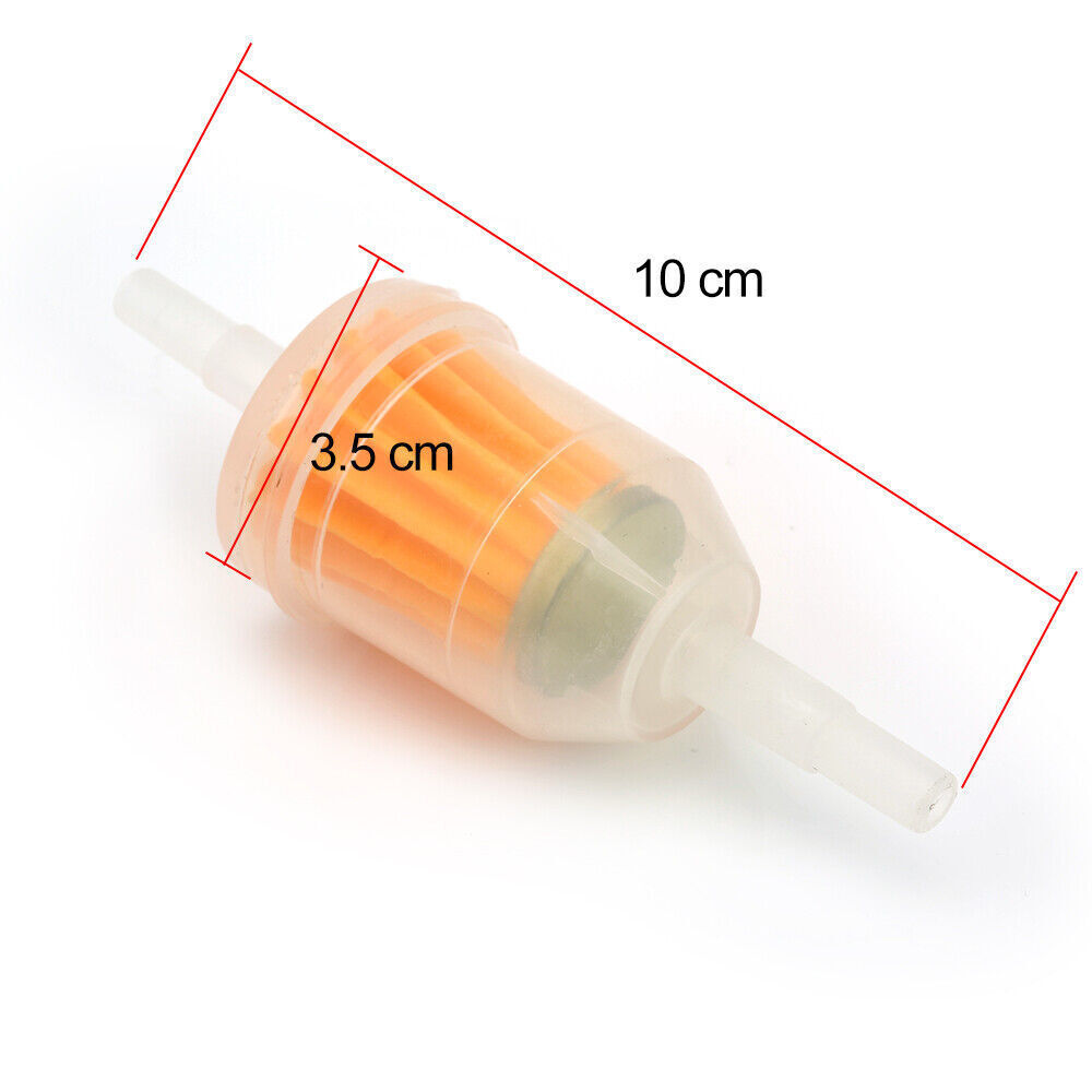 10PCS Motor Inline Gas Oil Fuel Filter Small Engine For 1/4'' 5/16" Line US