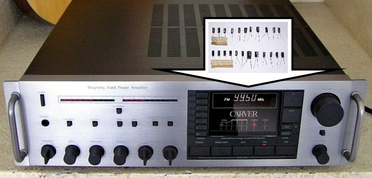 Capacitor Kit to Re-Cap Repair Refurbish CARVER MXR-130 -150 THE RECEIVER Refurb