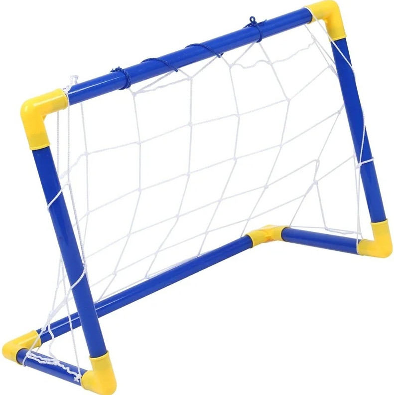 Mini Folding Soccer Goal Net Set with Ball & Pump Kids Indoor Outdoor Toy