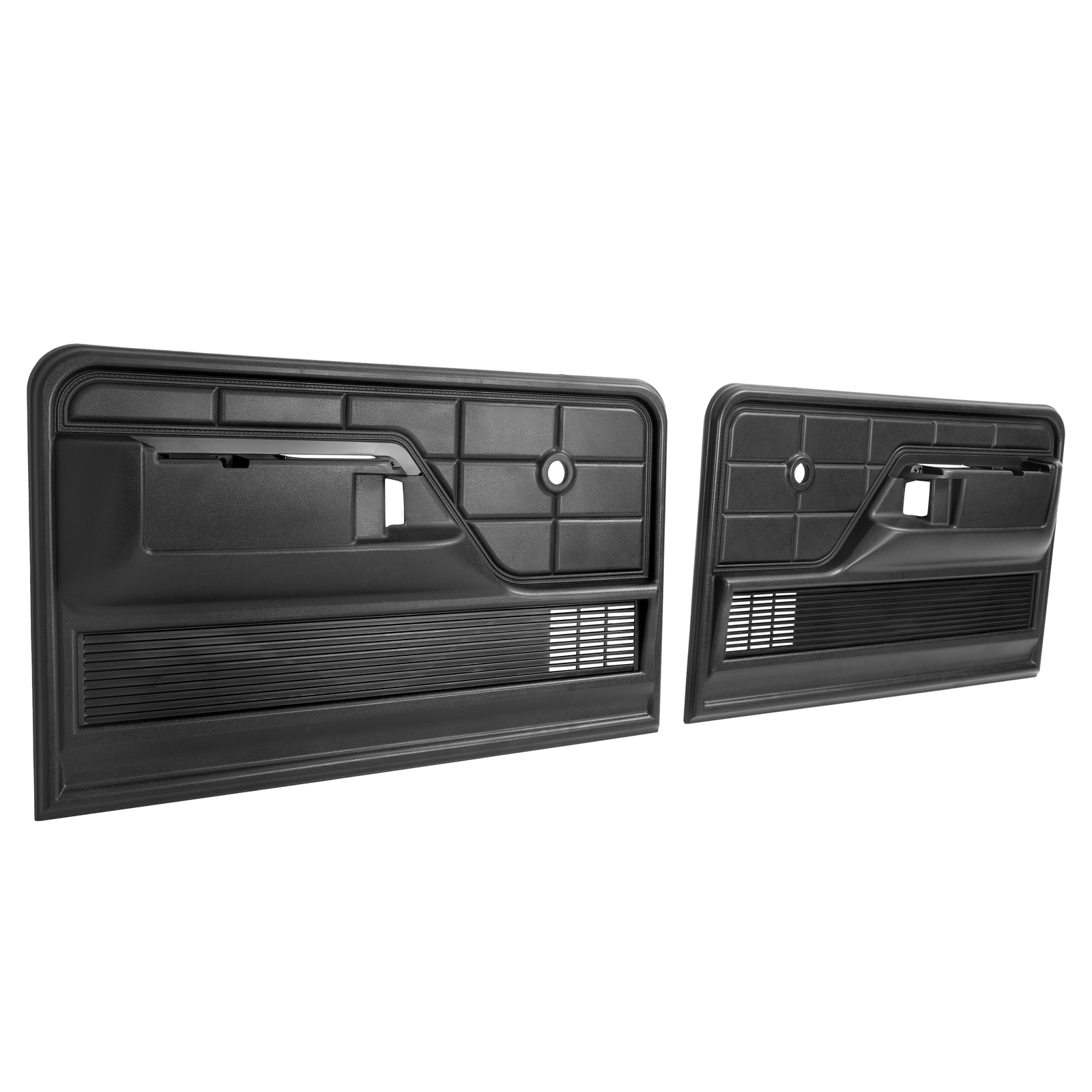 Fit 73-79 Ford F-100 F-150 F-250/ 78-79 Ford Bronco Interior Door Panels Black