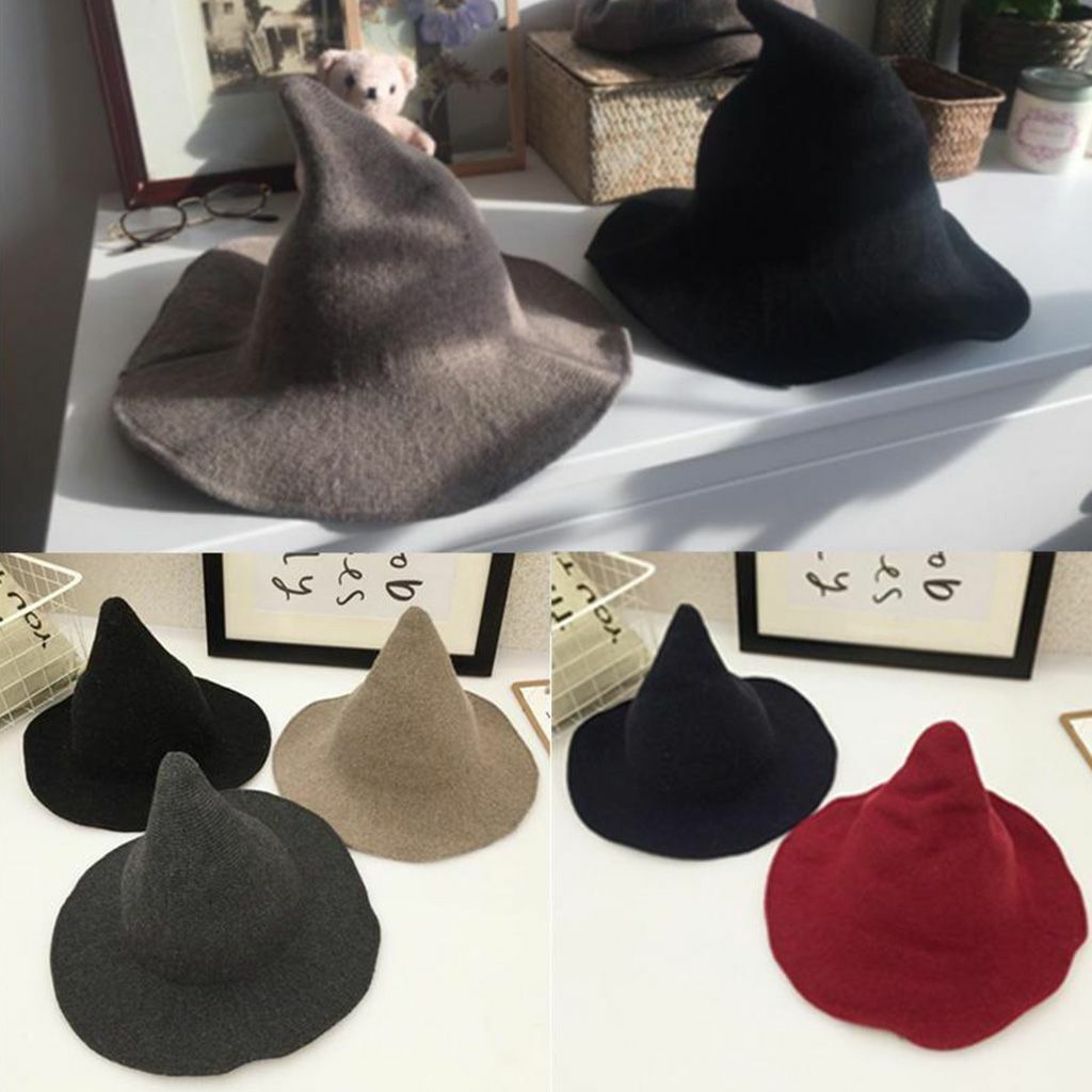 Halloween Witch Hat Made From High Quality Sheep Wool Modern Party Witch Hats US