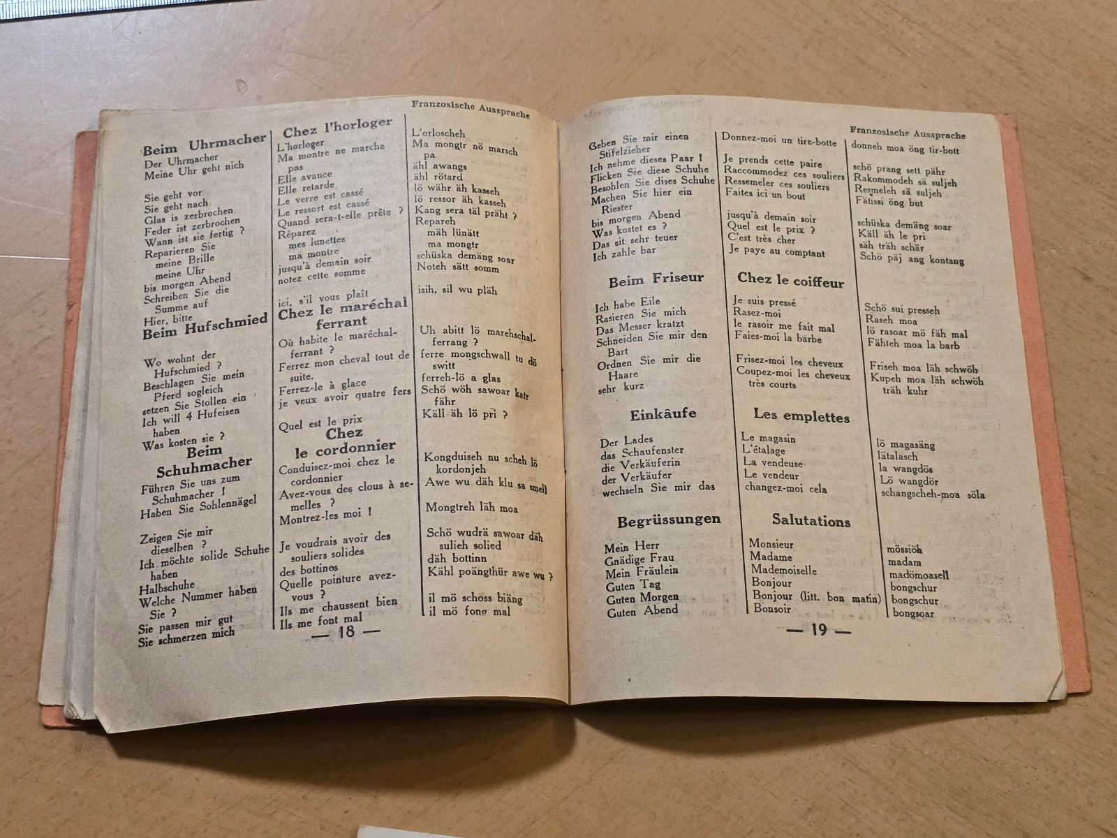 WWII Third Reich German French Pocket Dictionary Wehrmacht Paris 1940 Censored