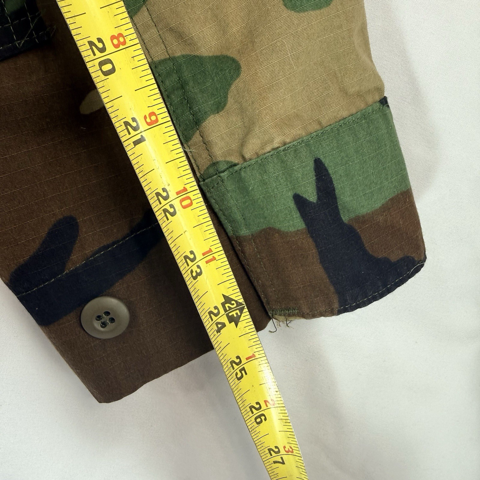 US Army Woodland BDU Jacket Medium Regular 1999 Combat Coat Vintage Military