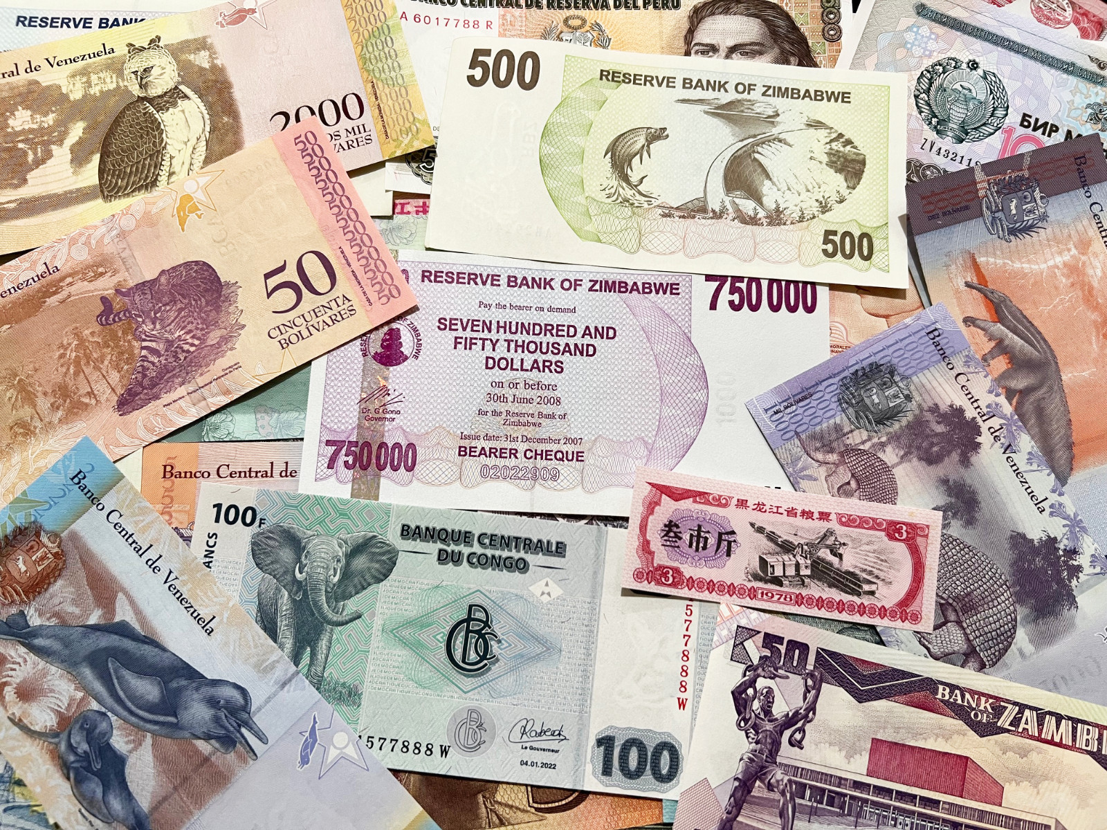 100 Banknote World Paper Money Lot Set Currency Collection Cash Variety Pack