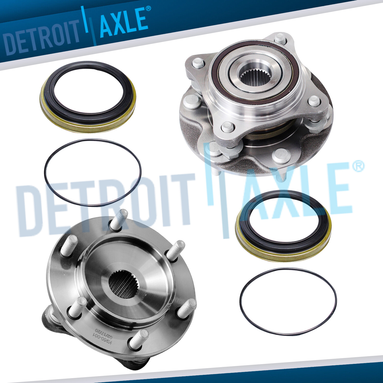 4WD Front Wheel Bearing and Hubs for 4Runner Tacoma FJ Cruiser Lexus GX460 GX470