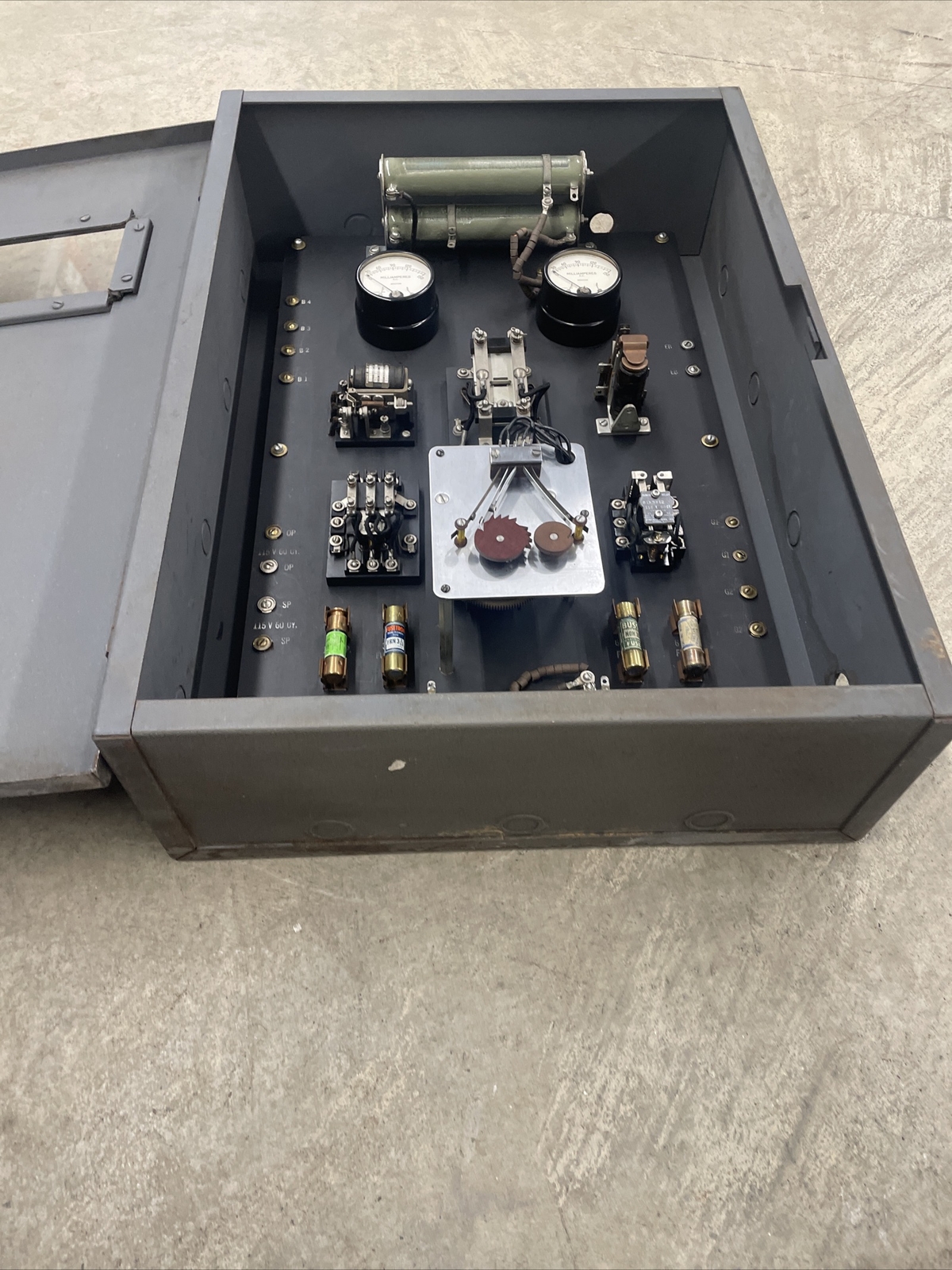 Vintage Retro Fire Alarm Signal Panel 4206 IBM Slate Back CLEAN! VERY RARE!