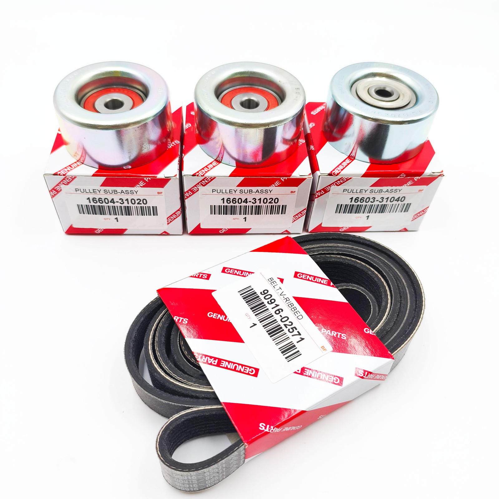 OEM NEW For 2005-2014 Toyota Tacoma V6 4.0L 1GRFE Belt & Idler Pulley Kit USA