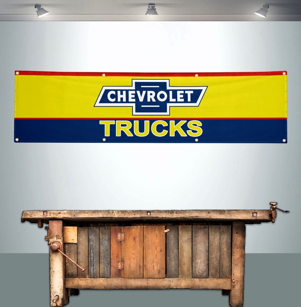 CHEVROLET TRUCKS 2' X 8' BANNER FLAG