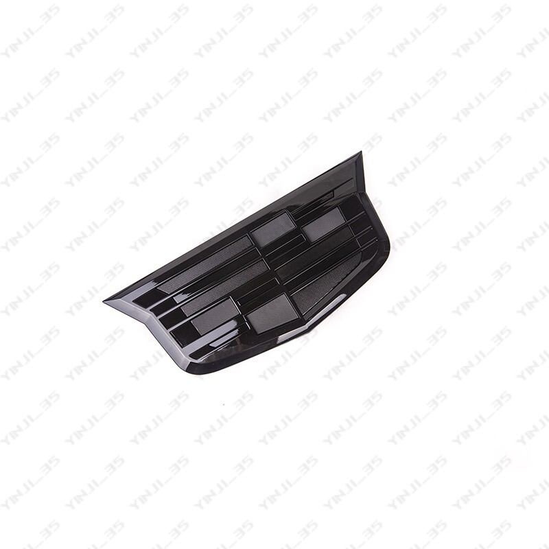 2Pcs Gloss Black Front Grill Trunk Lid Emblem Badge for Cadillac CT6 XT5 ATS XTS