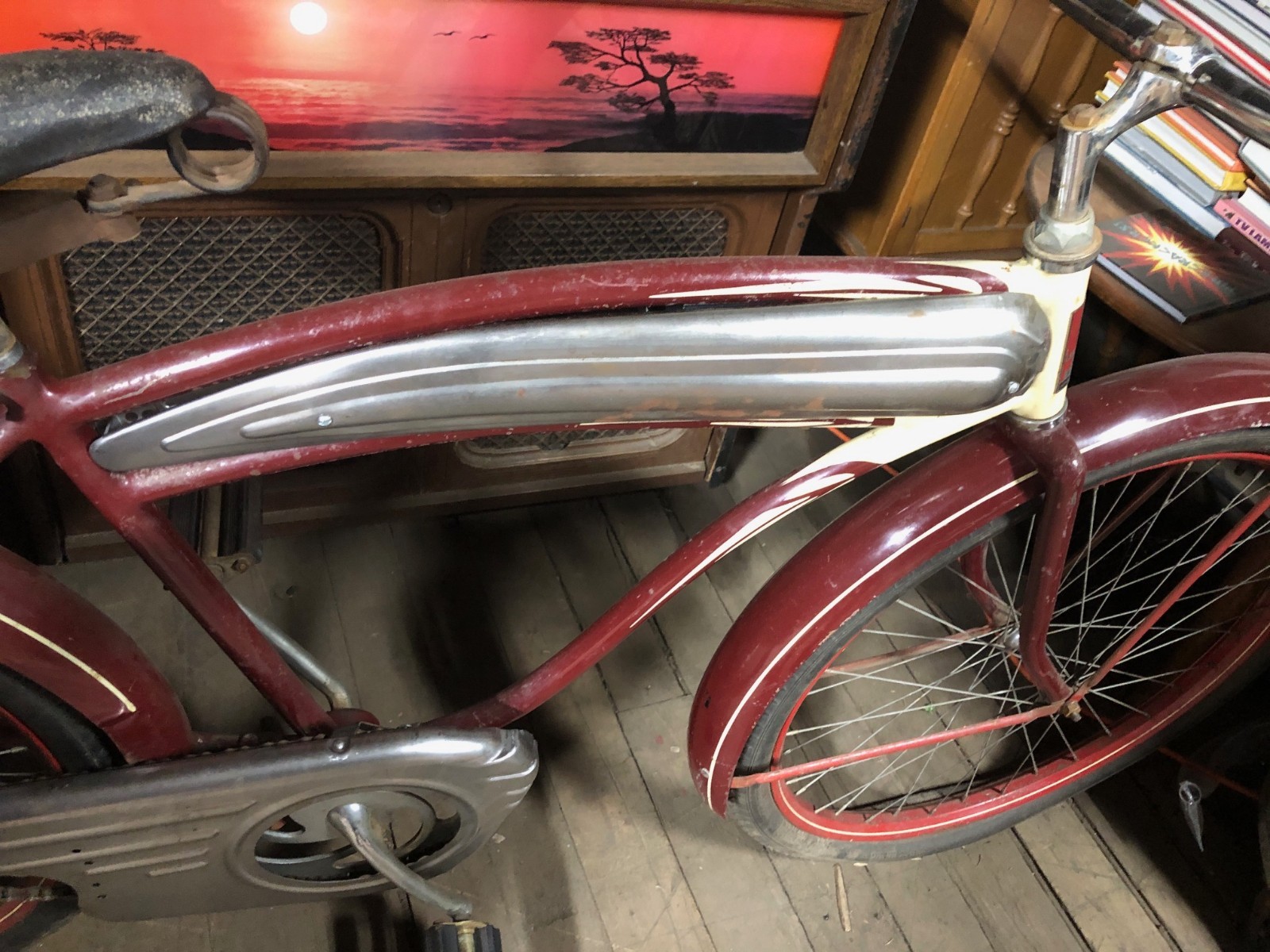 ROADMASTER Tank, 40's Columbia Elgin,Dayton bare metal tank UNUSED