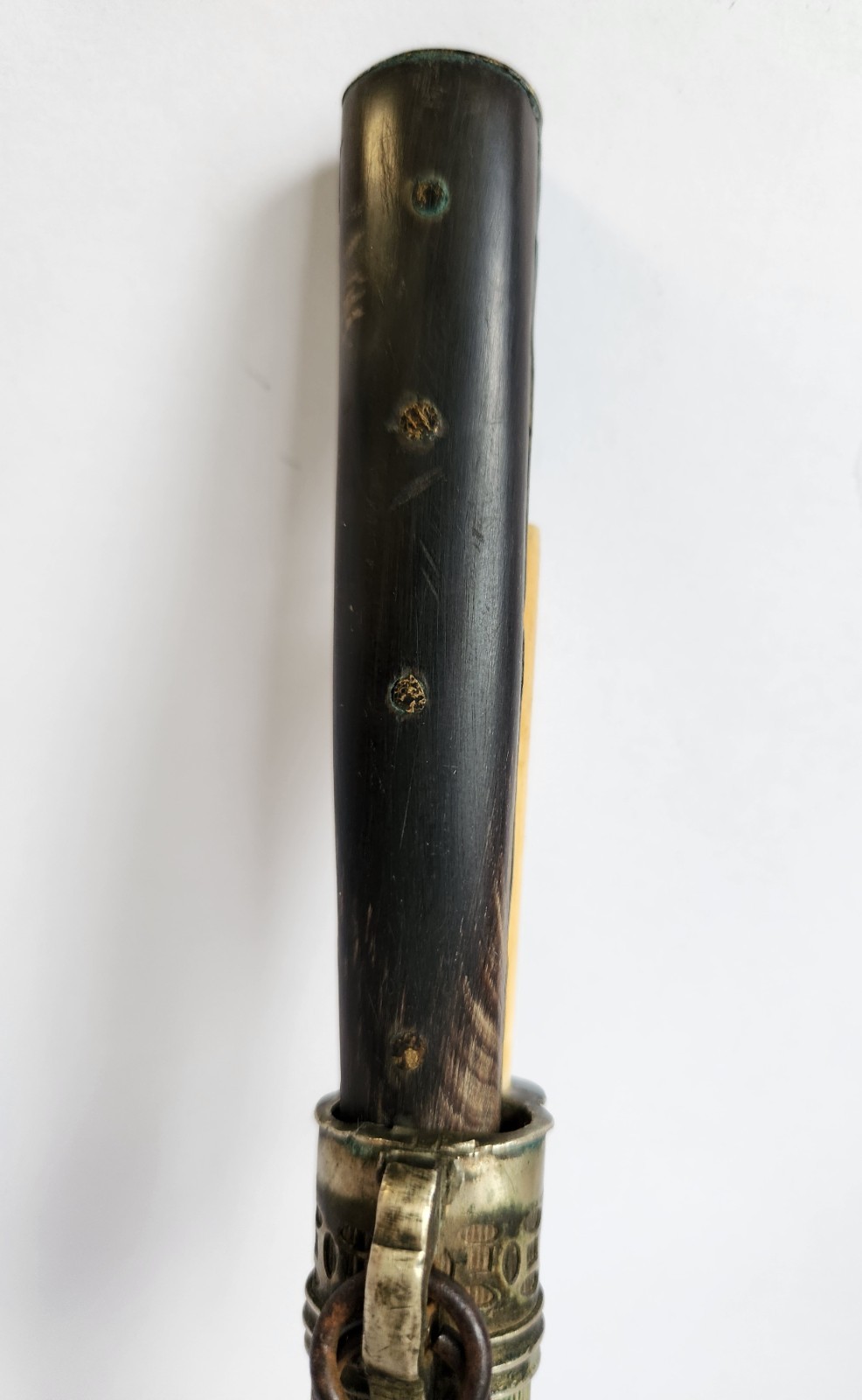 Antique Asian Chinese Knife Bone Chopsticks Traveling Eating Trousse Set