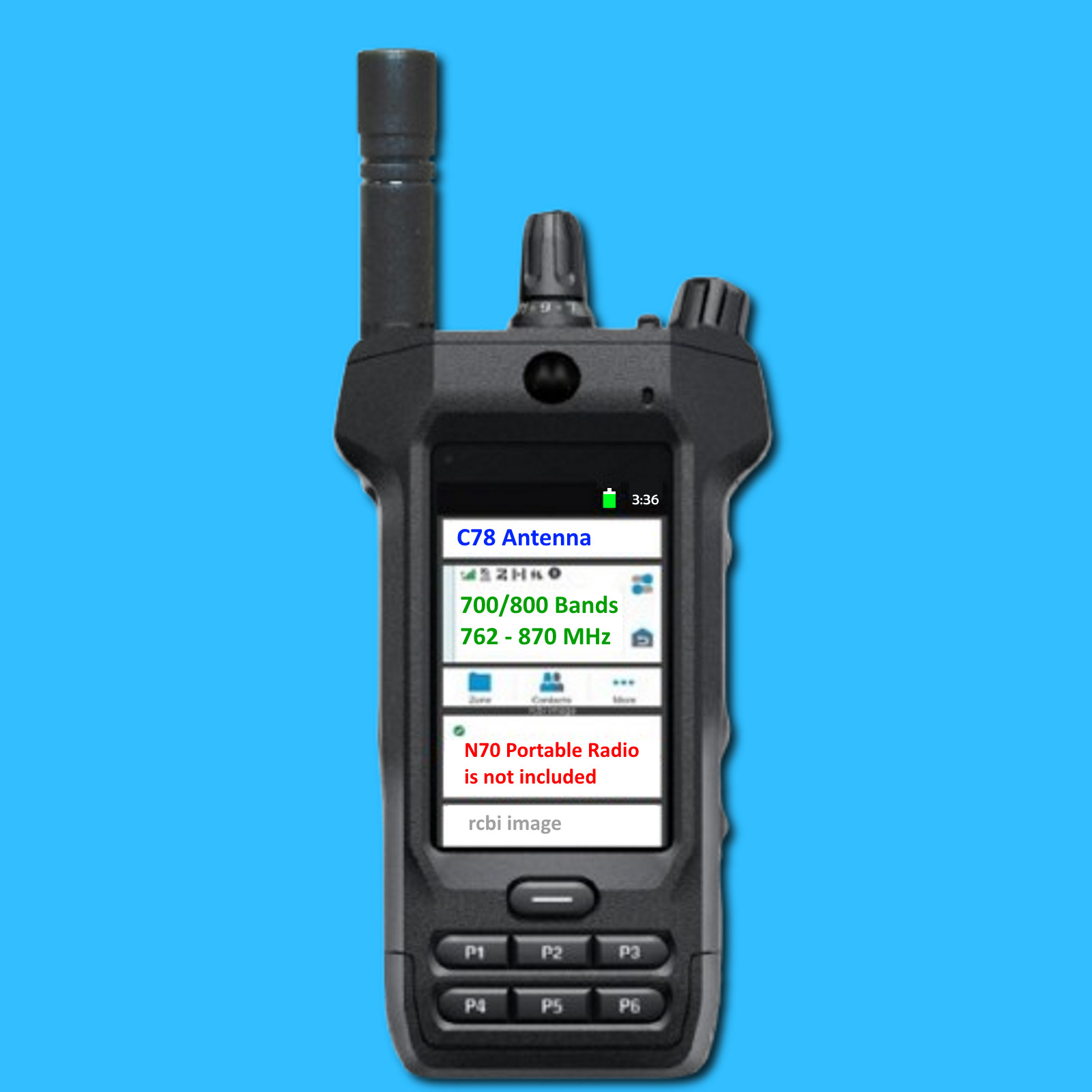 C78 AN000418A01 Tuned Short Antenna 7/800 tuned upgrade for Motorola APX N70