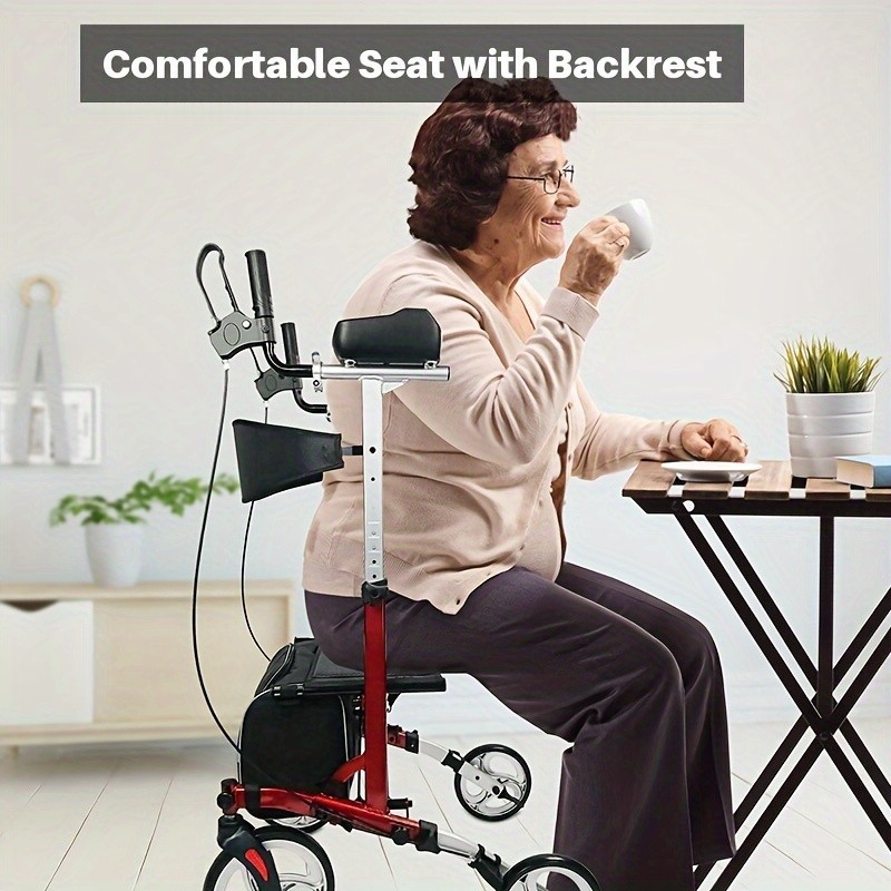 Unlicon Heavy Duty Upright Walker Medical Aluminum Rollator for Seniors