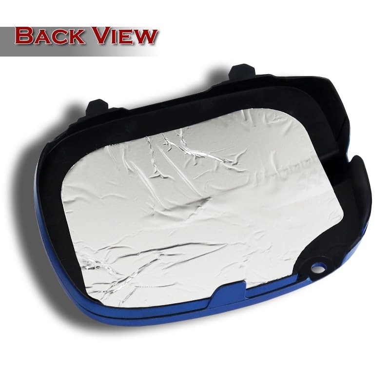 Pair ABS Materials Fog Light Lamp Bumper Bezel Cover Cap (Blue)