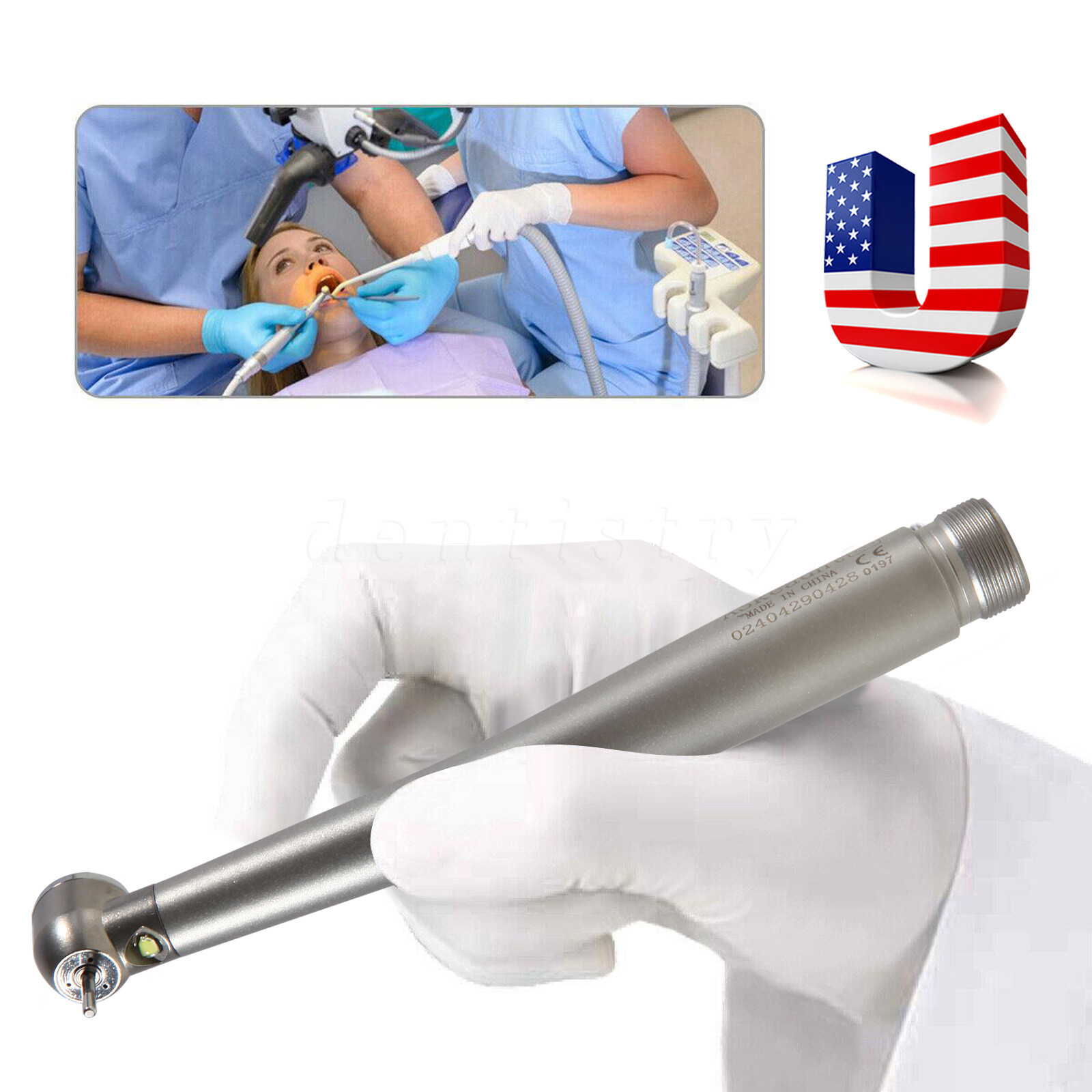 Turbina LED 2/4 orificios con pieza mano de alta velocidad dental NSK Style