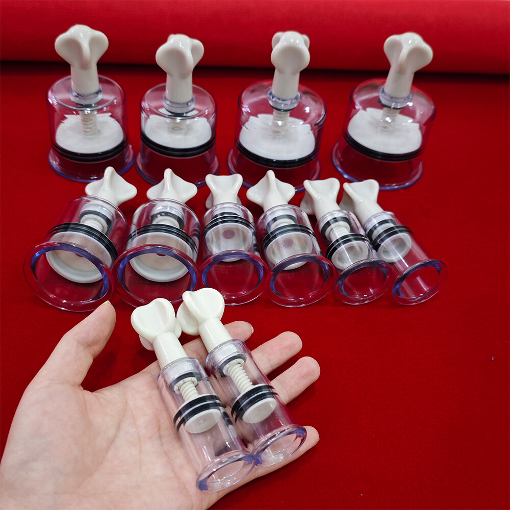 2pcs Nipple Sucking Vacuum Twist Cupping Sucker Breast No Pump Enhancer Enlarger