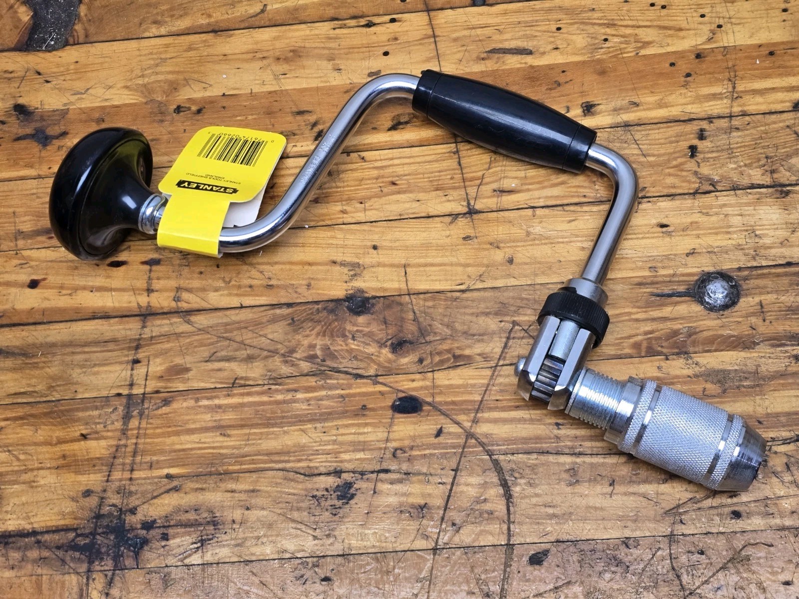 Stanley 02-660 66R 66-10 Ratcheting Bit Brace Hand Drill, Made in England NEW