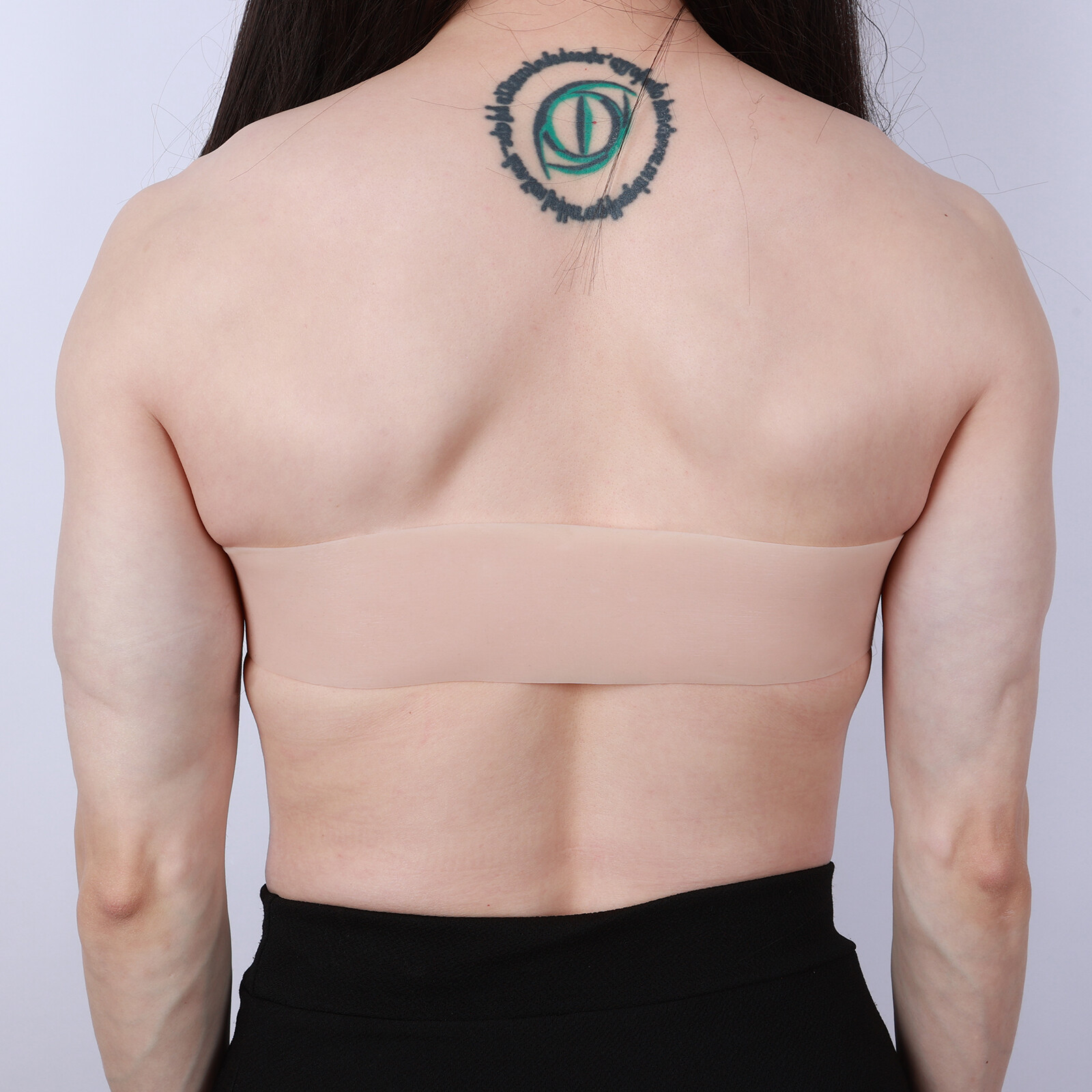 Roanyer Silicone Tube Top Breast Fake Boob B Cup Gel Filler for Crossdresser