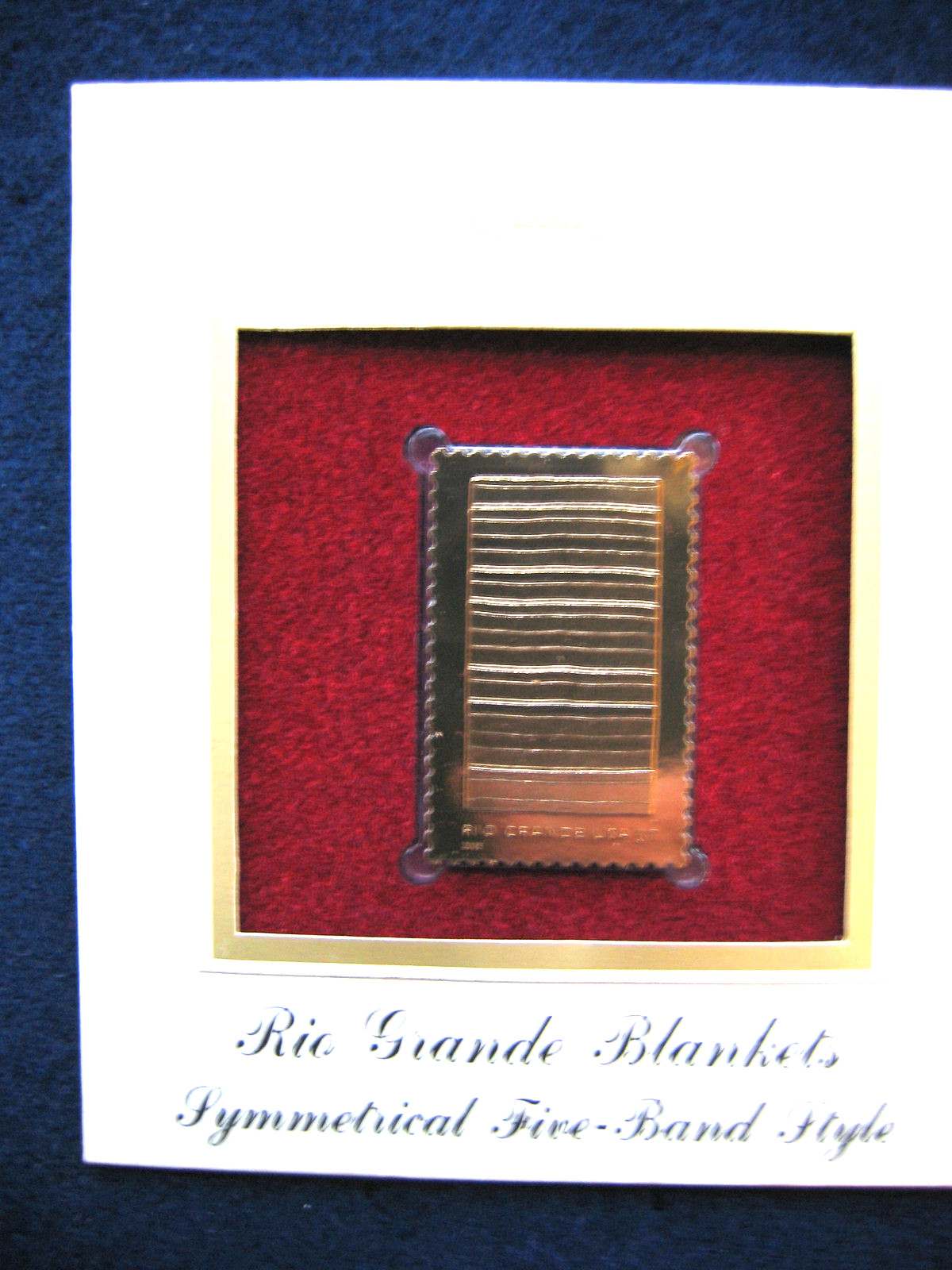 2005 Rio Grande Blankets Five Band Style Replica Gold Golden Cover Stamp