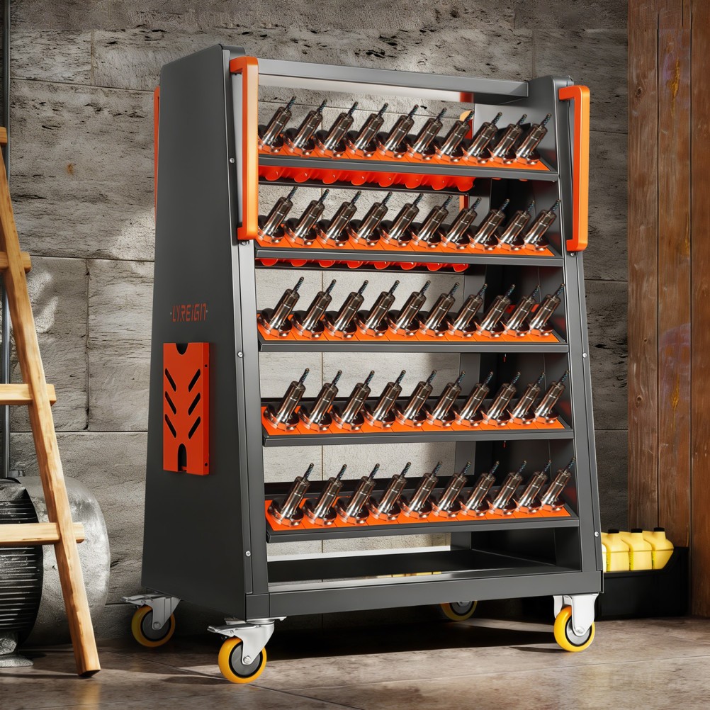 CNC Tool Storage Racks Movable can be Install CAT40-100CAP strong load-bearing