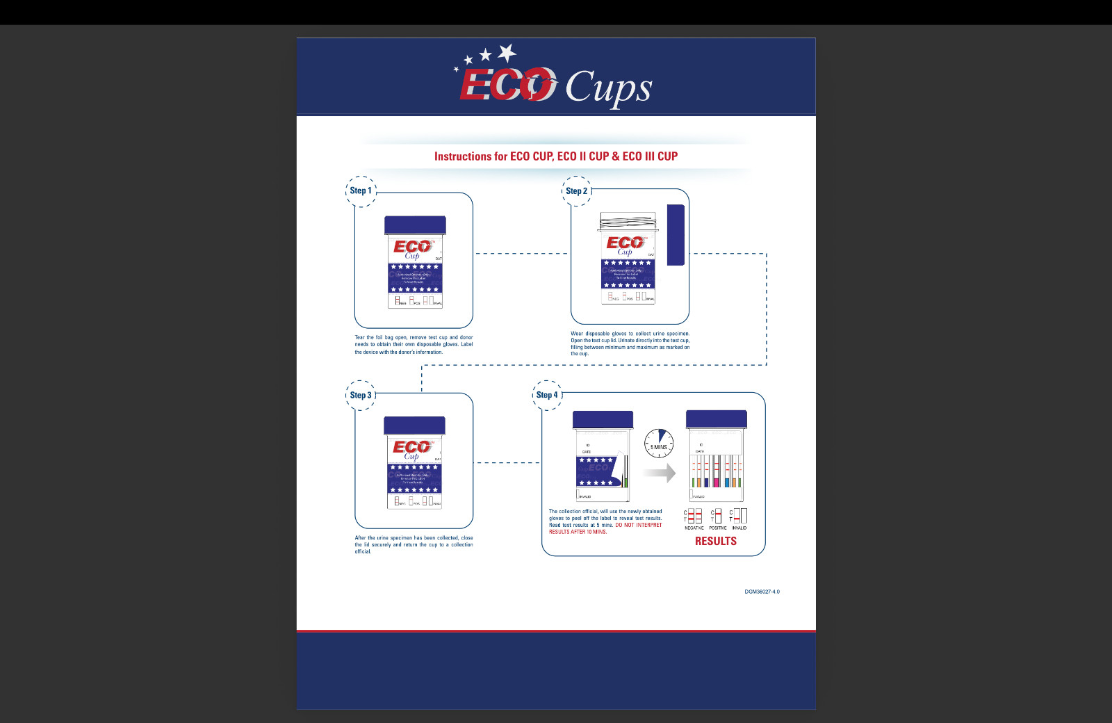 Instant Rapid 13 Panel with Fentanyl Urine Drug Test Cup - As Low As .50/Cup