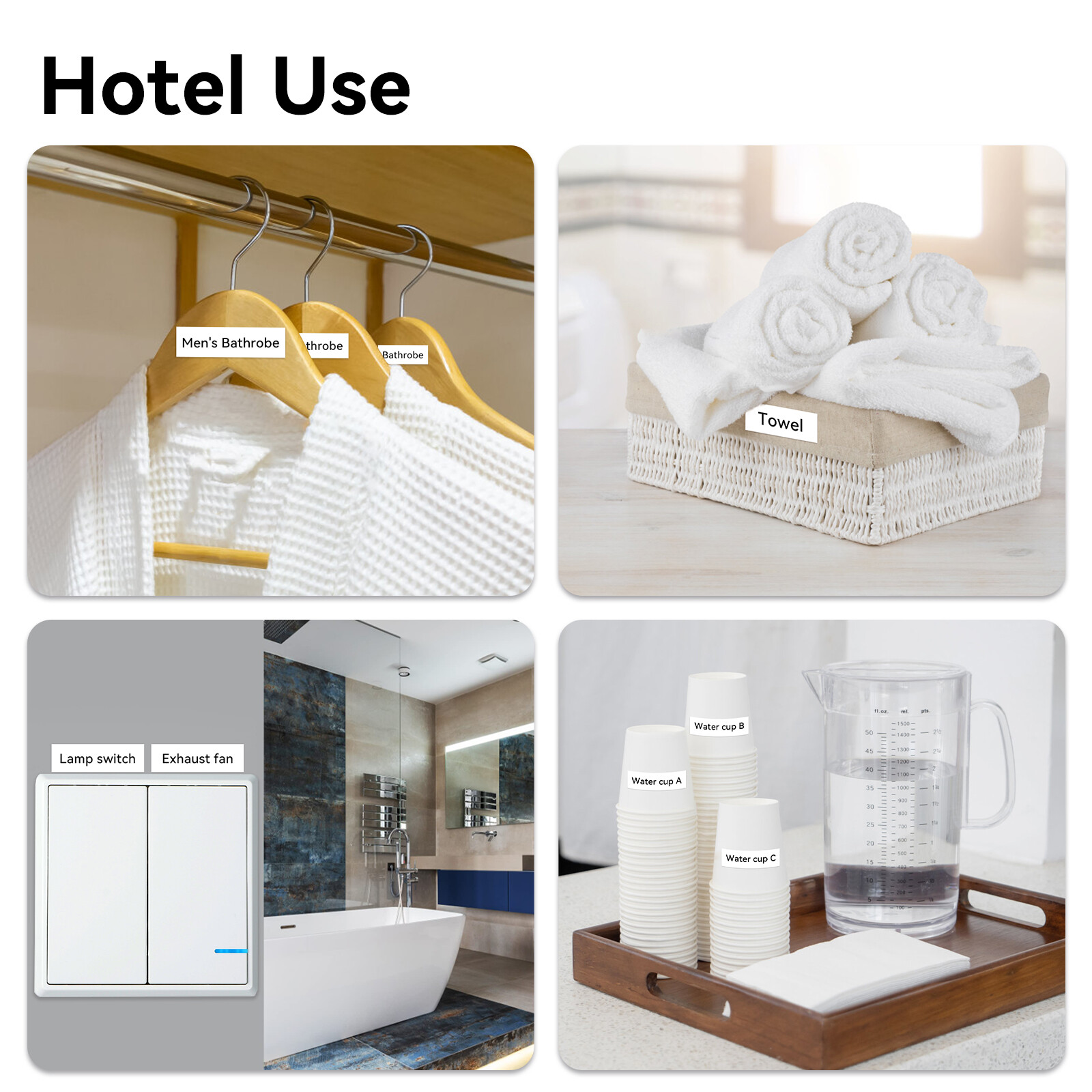 TZ TZe-221 231 241 251 6-36mm Black on White Label Tape Fit For Brother P-Touch