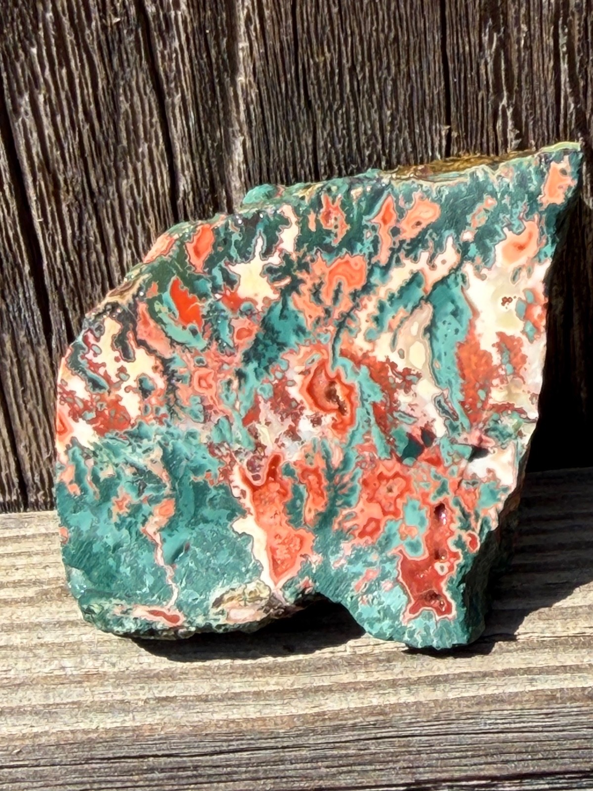 Idaho Sunset Jasper Agate Unpolished Rock Slab