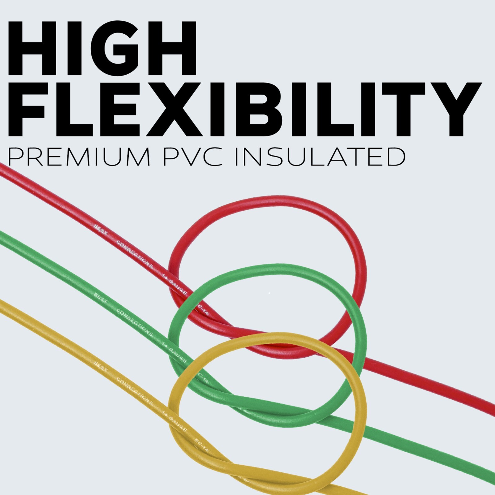 BEST CONNECTIONS Automotive Primary Wire - 100ft Various Colors & Gauge Options