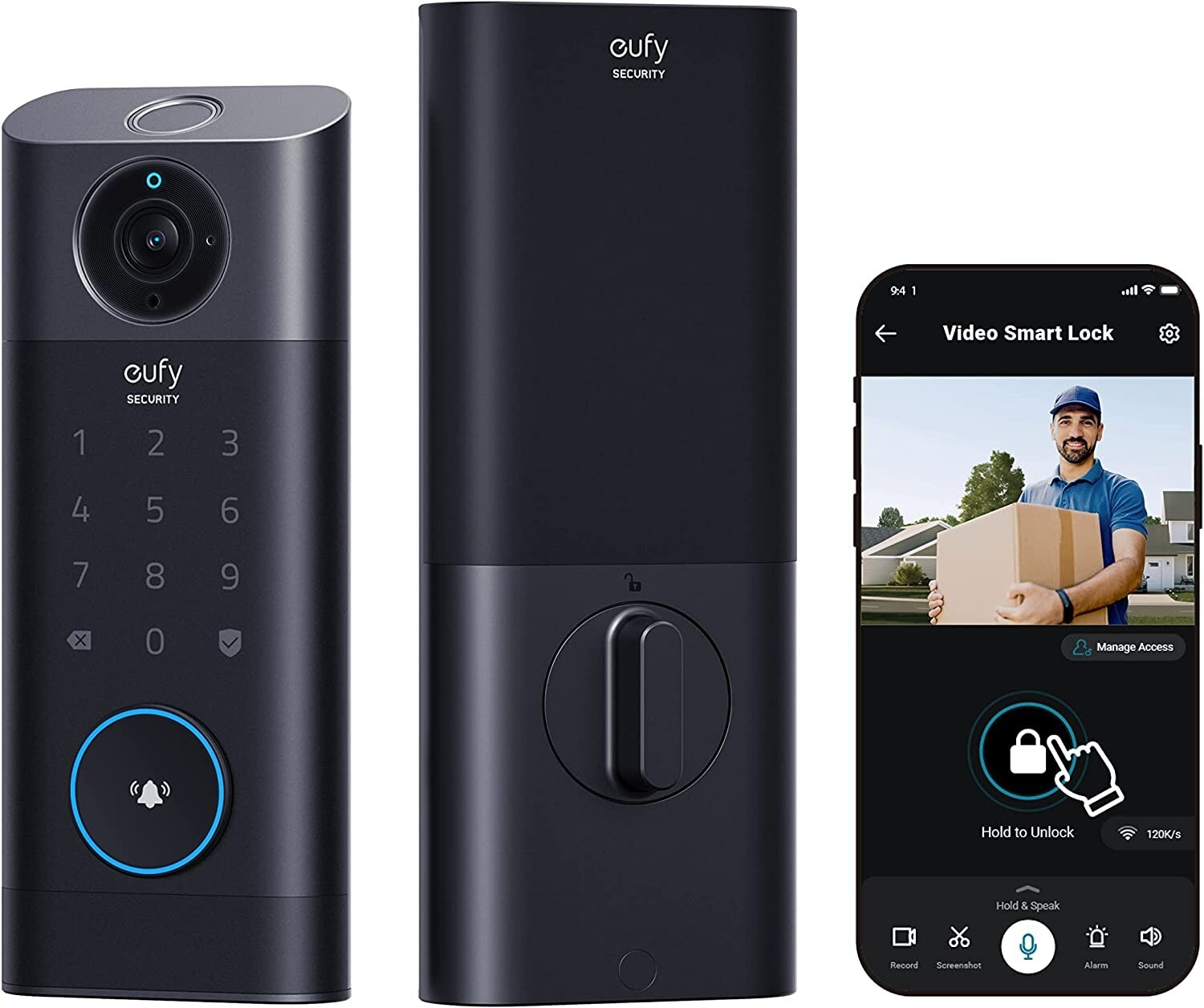 eufy S330 Video Smart Lock Camera Doorbell Fingerprint Keyless Entry Door Lock