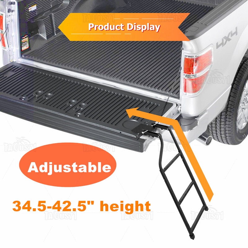 Tailgate Ladder Step Capacity 300lbs For 2009-2017 2018 Dodge Ram 1500 2500 3500