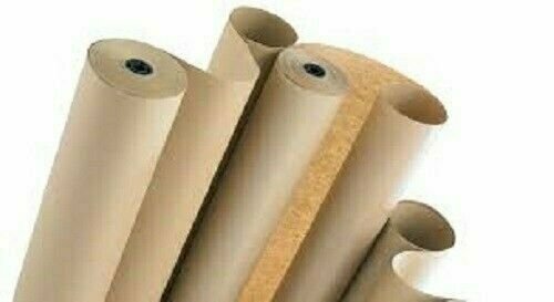 18" wide x 900' long 40 lb Rolled Brown Kraft Paper Shipping Void Crafting Fill