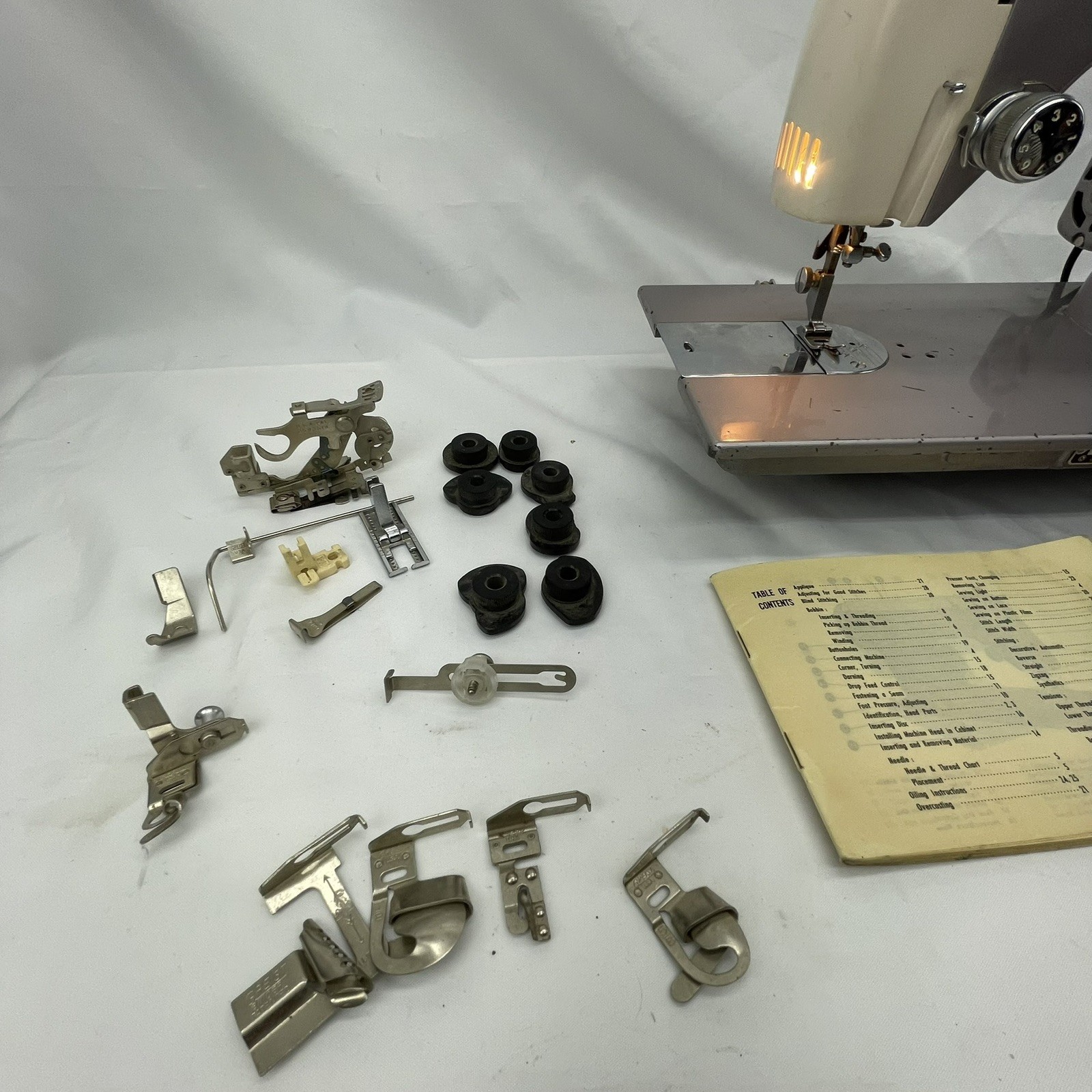 SERVICED - KENMORE 158 HEAVY DUTY 1 Amp Steel Zigzag Sewing Machine JAPAN