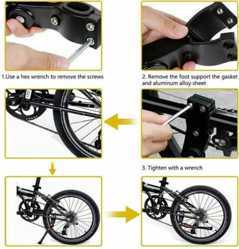 Bicycle Kickstand Universal Adjustable Aluminum Bike Side Kick Stand 24"-29"