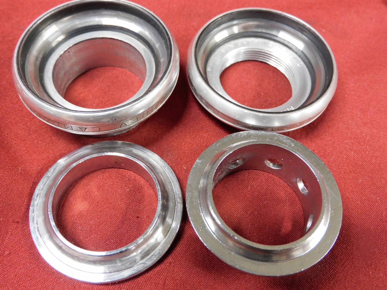 Used 1980's Campagnolo #4041 Super Record Alloy Road Headset English 1" x 24