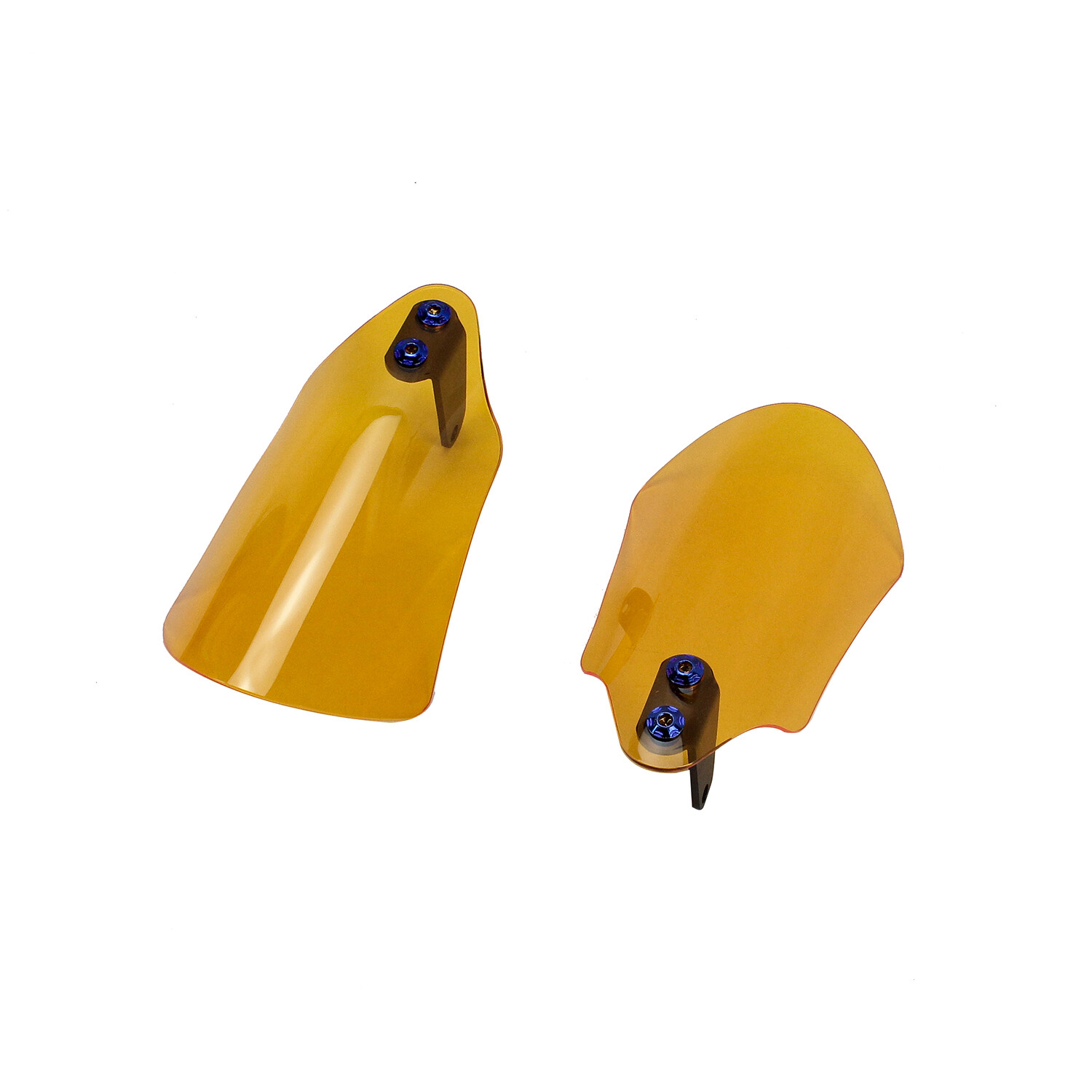 Orange Acrylic Hand Grips Windshield Fits Harley Softail Dyna Street Bob FXLR