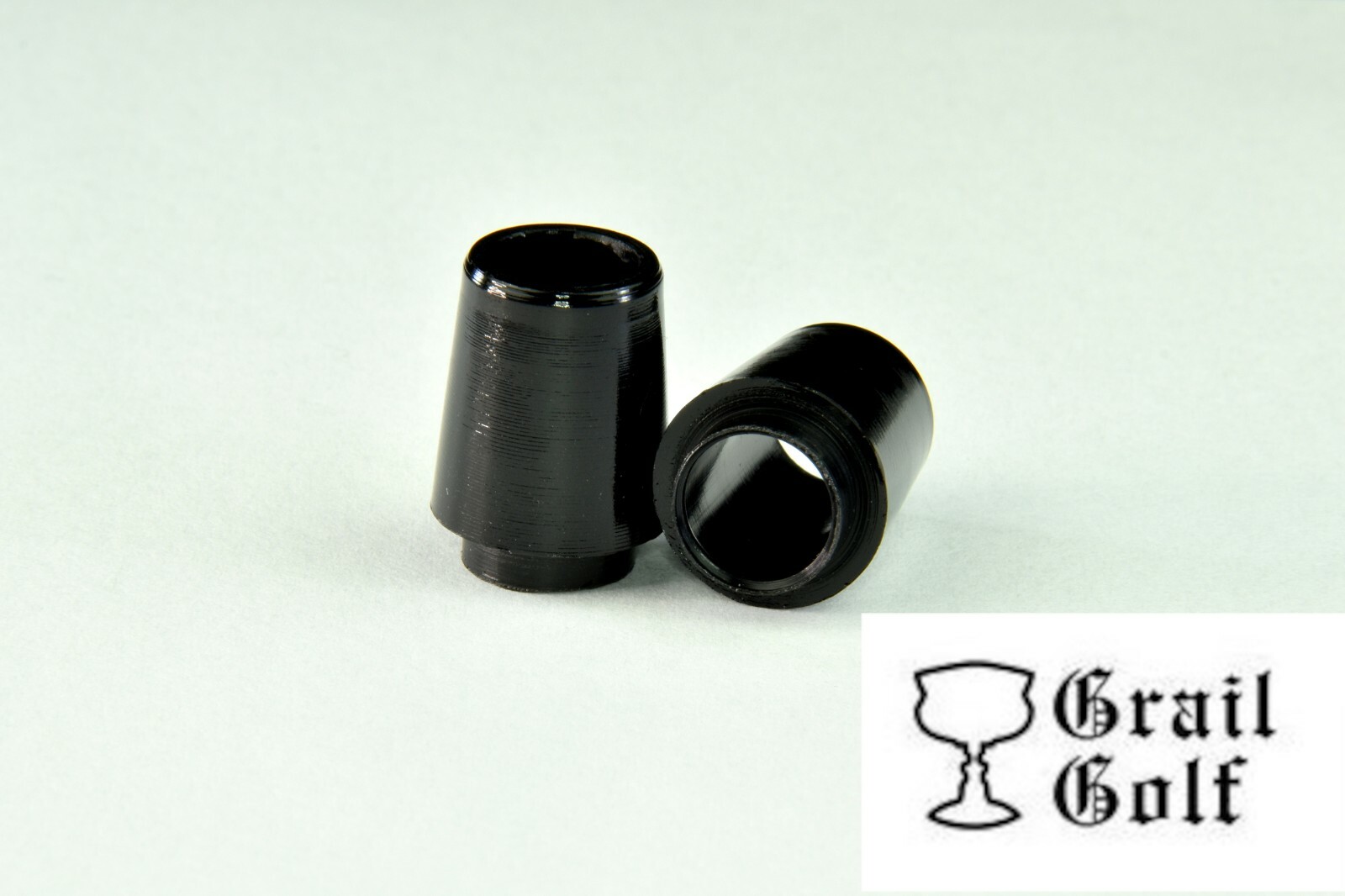 GRAIL GOLF NEW PREM BLACK "COLLARED" WOOD FERRULES .335 .63" .550OD QUALITY LOT