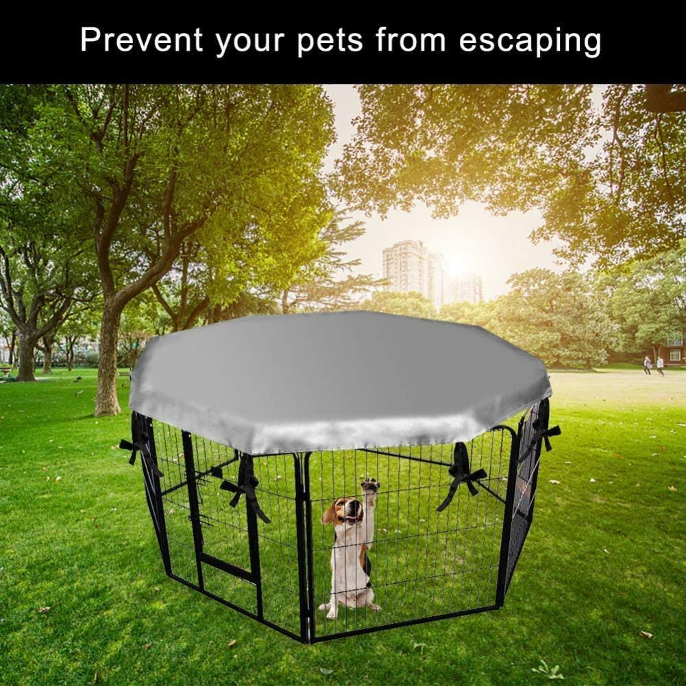 Easy Install Sun Shade Waterproof Pet Dog Cage Accessory Playpen Cover Outdoor