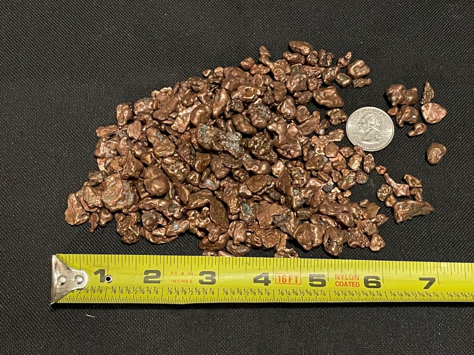 1 Pound of 1/4" to 3/8" Tumbled Copper Nuggets Natural Michigan Native Cu Ore